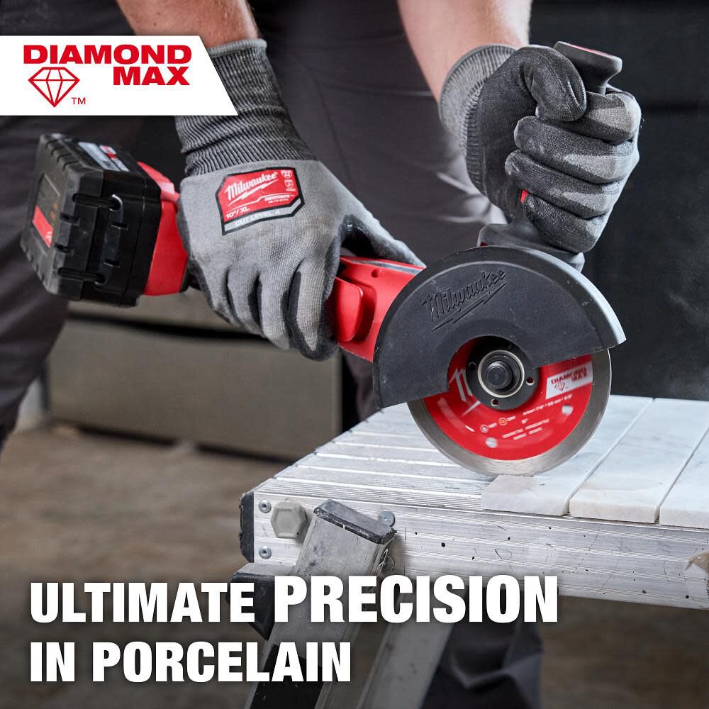 Milwaukee Diamond Max 4 1/2 Inch Continuous Rim Diamond Blade for Tile, large image number 5