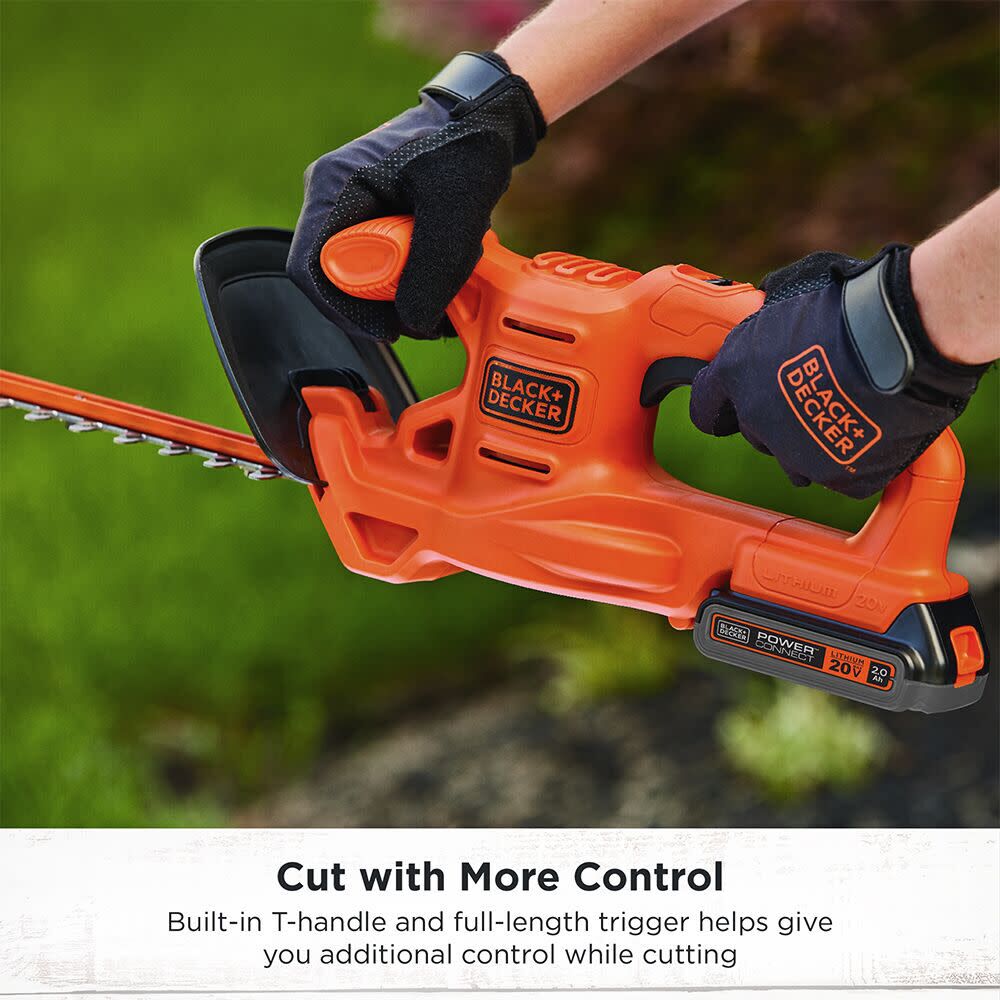 Black and Decker 20V MAX Hedge Trimmer Kit LHT218D1AEV from Black and Decker  - Acme Tools