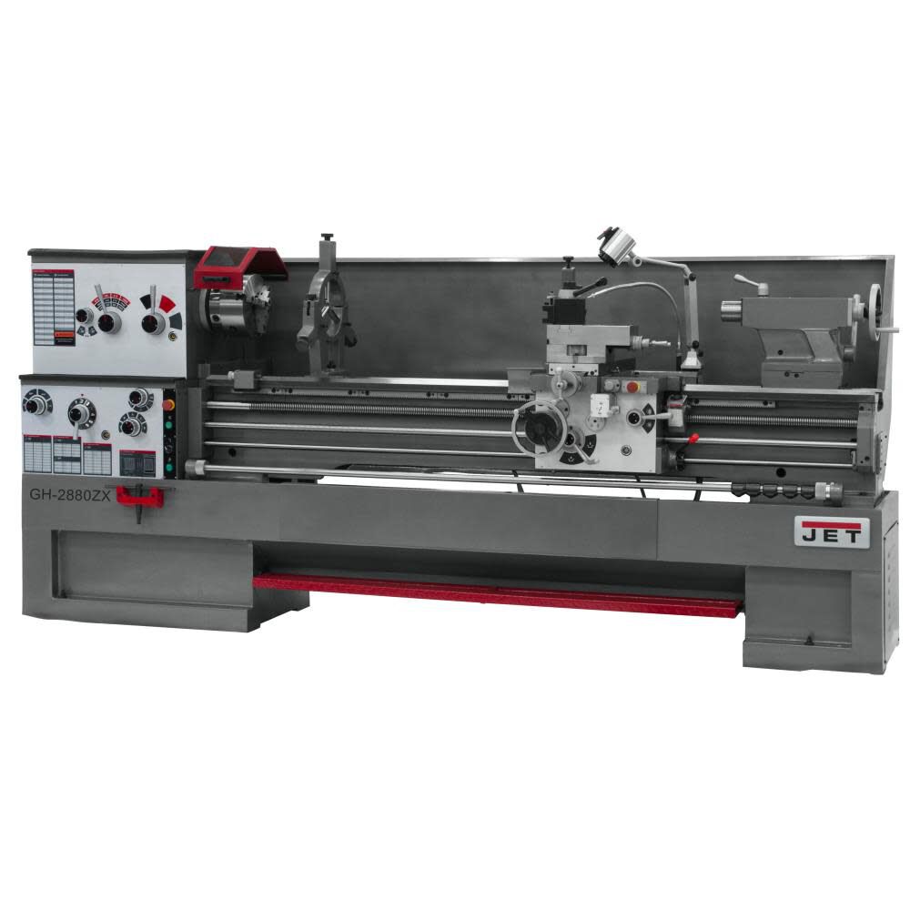 JET Gear Head 22 x 80 ZX Lathe 3-1/8 In. Spindle Bore, large image number 2