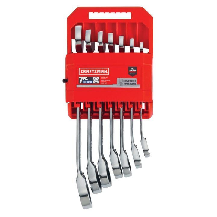 CRAFTSMAN Metric Reversible Ratcheting Wrench Set, 7 Piece, large image number 6