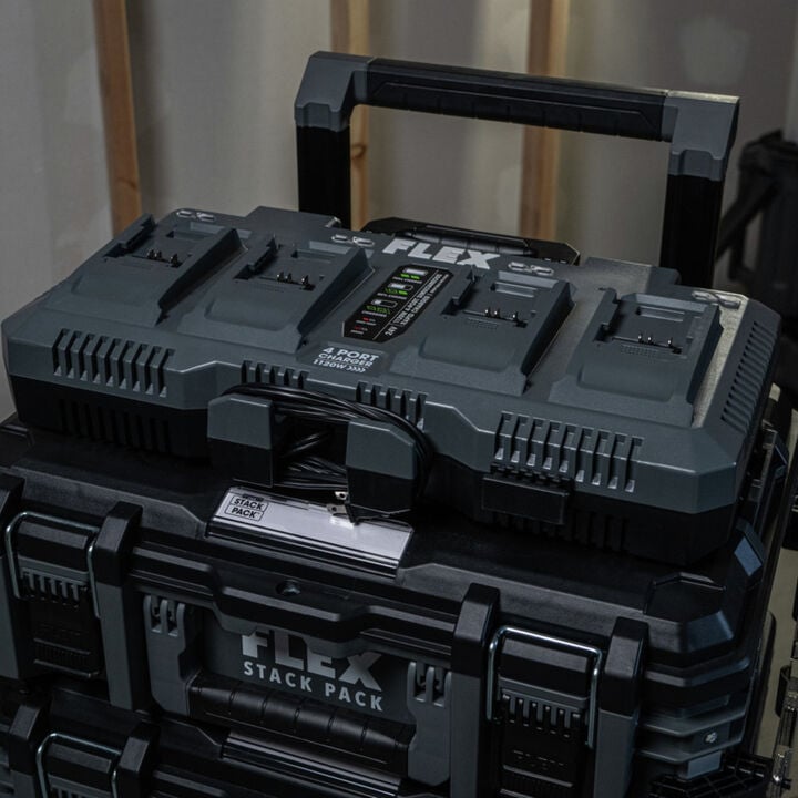 FLEX STACK PACK 24V Rapid Battery Charger 4 Port, large image number 5