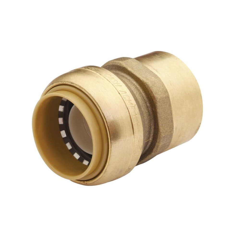 Sharkbite 1in Push T x 1in D FPT Brass Push Female Connector, large image number 2