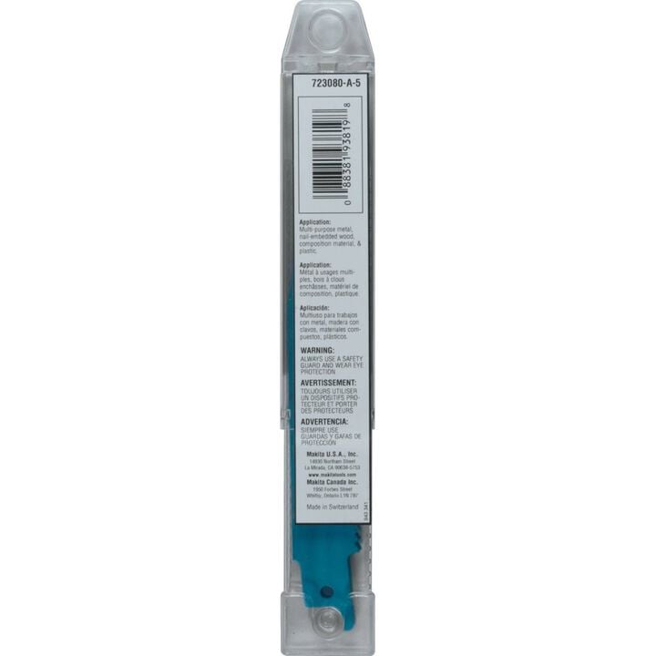 Makita 6 in. All-Purpose Recipro Saw Blade Progressive 5/pk, large image number 1