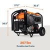 Generac GP Series 10,000 Watt Gas Powered 50-State Portable Generator with COsense Technology, small image number 3