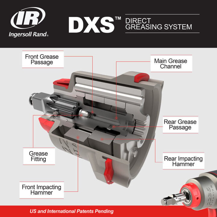 Ingersoll Rand DXS2 1/2 Inch Air Impact Wrench, 1500 Ft-Lb, large image number 7