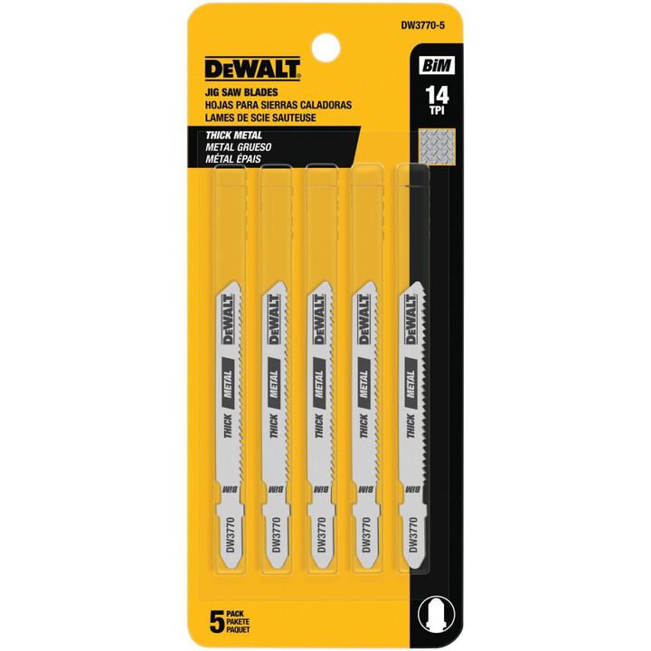 DEWALT 3 in. 14 TPI T-shank Cobalt Steel Jig Saw Blade, large image number 0