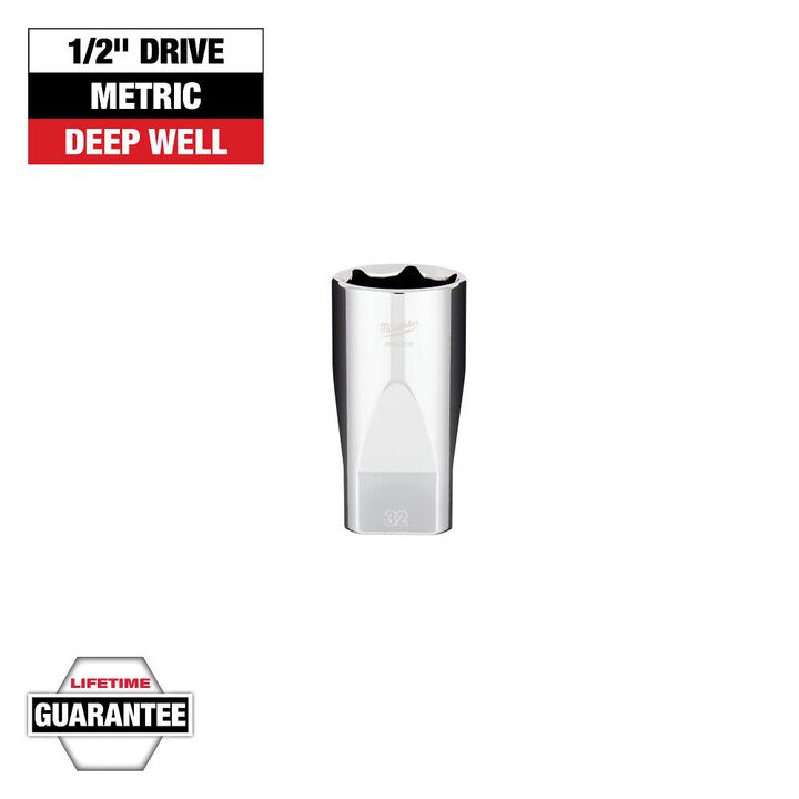 Milwaukee 1/2in Drive 32mm Deep Socket, large image number 8