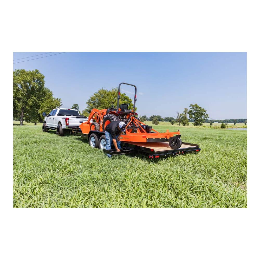 Orangeline Utility Trailer 83in x 18' Tractor Hauler Pipe Top, large image number 4