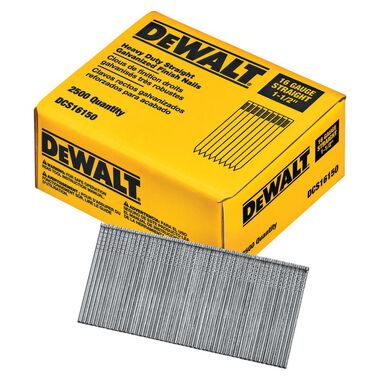 DEWALT 1-1/2 Straight 16 Gauge Finishing Nails 2.5 m