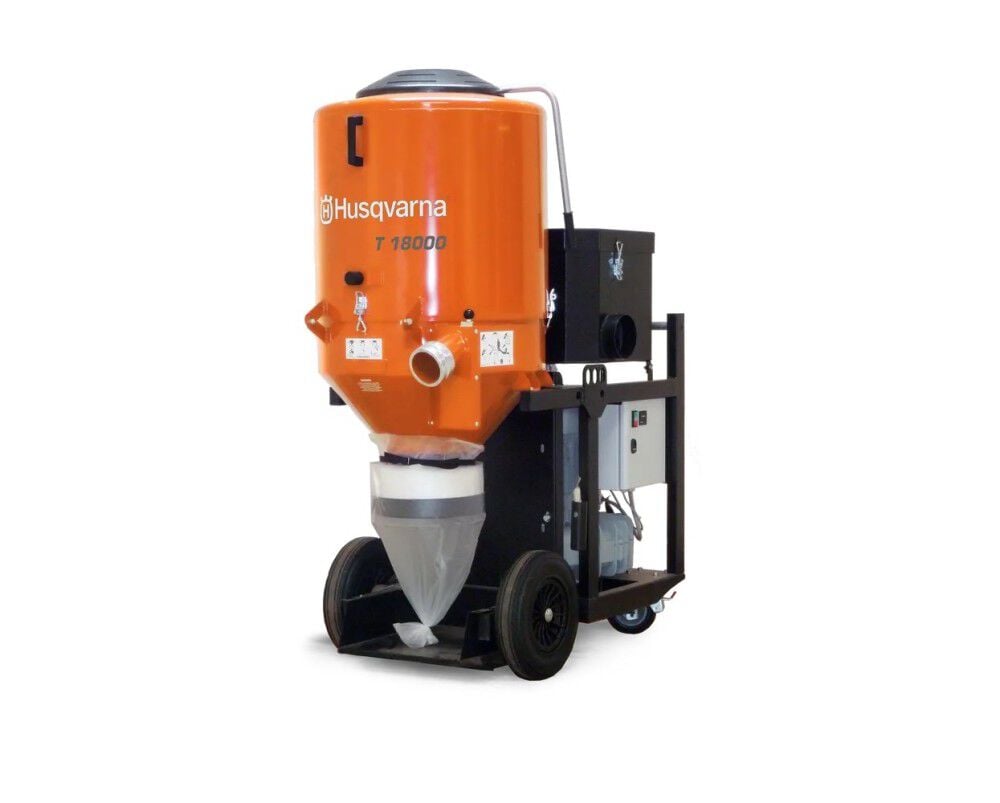 Husqvarna Construction T 18000 480V 24HP Industrial Dust Extractor Reconditioned, large image number 1