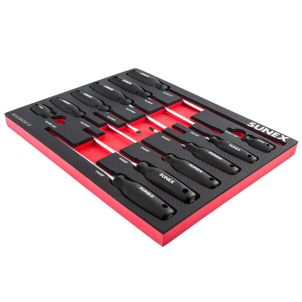 Sunex Phillips and Slotted Magnetic Screwdriver Set 12 Pieces, large image number 6