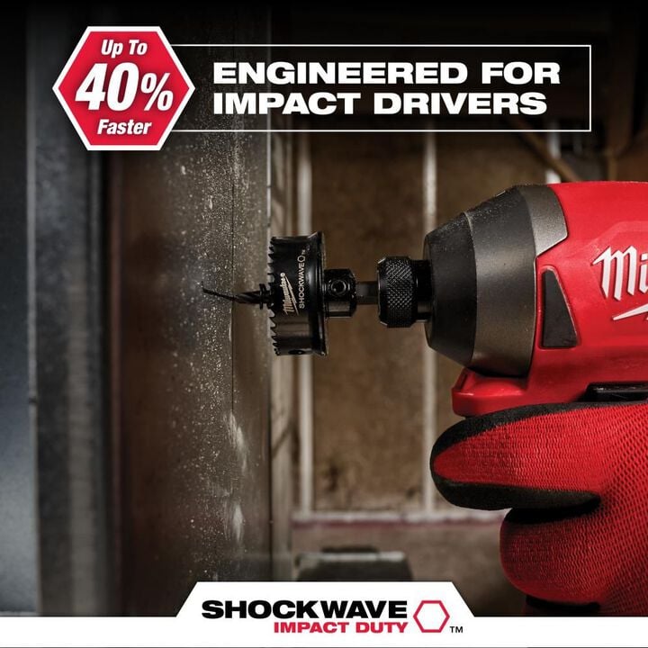 Milwaukee SHOCKWAVE Impact Hole Saw 3-Piece Set, large image number 4
