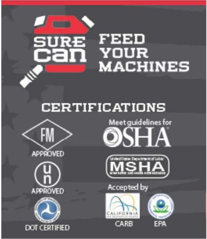 Surecan Fuel Type Label Sheet, large image number 2