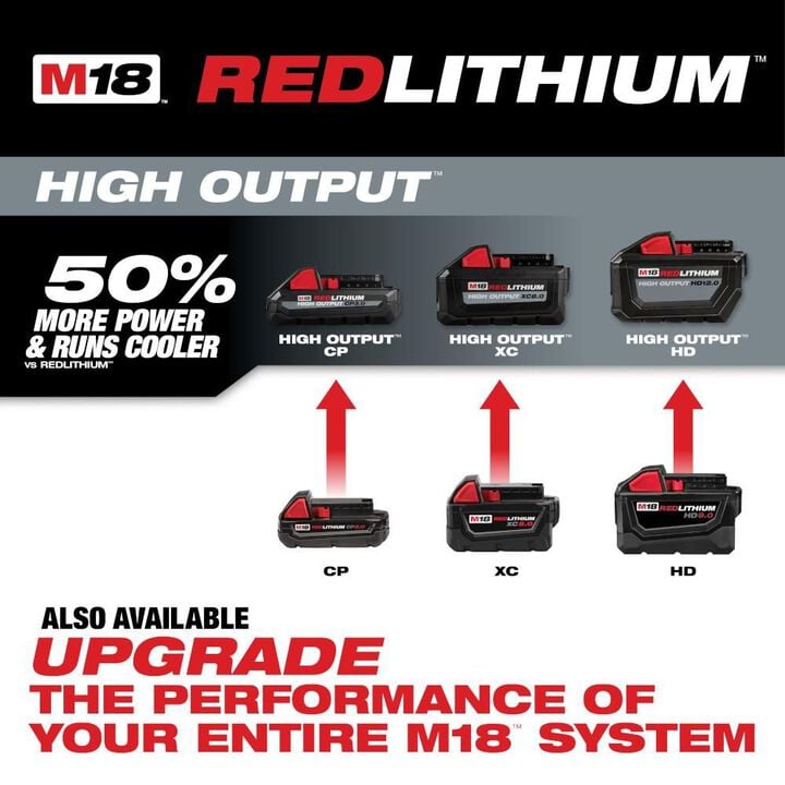 Milwaukee M18 REDLITHIUM XC 18V 5Ah Lithium Ion Power Tool Battery Pack with Fuel Indicator, large image number 3