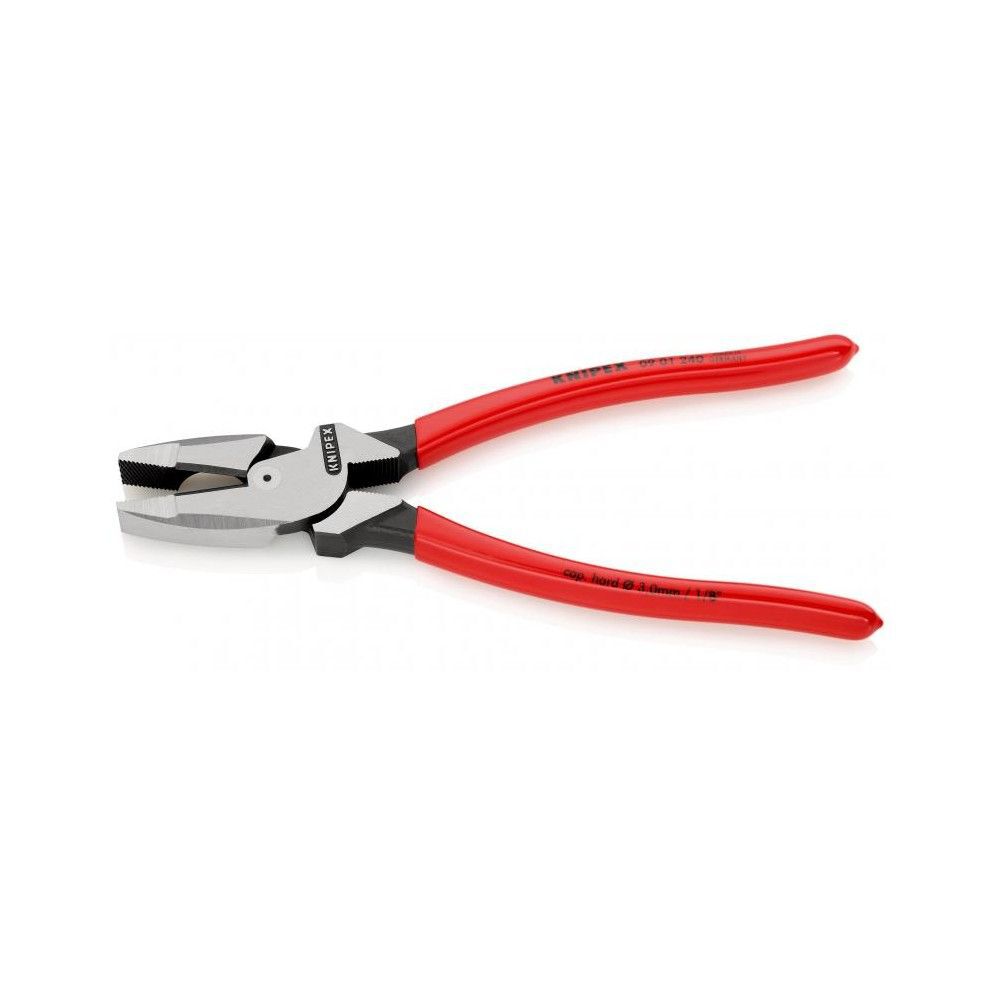 Knipex Linemans Pliers Plastic Coated Handle 240mm, large image number 2