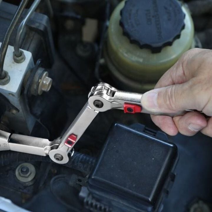 Allied International EXO-FIT 9-Piece SAE Extreme Access Ratcheting Wrench Set, large image number 4