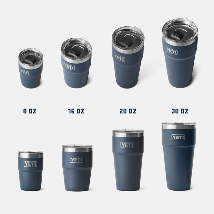 YETI Rambler 8 Oz Ceramic Lining Stackable Cup with MagSlider Lid Tropical Black, large image number 4