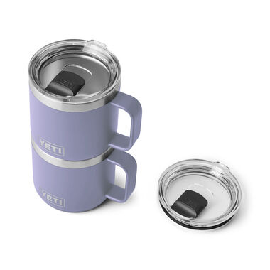 YETI Rambler 14 oz Stackable Mug, Vacuum Insulated, Stainless Steel with  MagSlider Lid, Cosmic Lilac: Tumblers & Water Glasses 