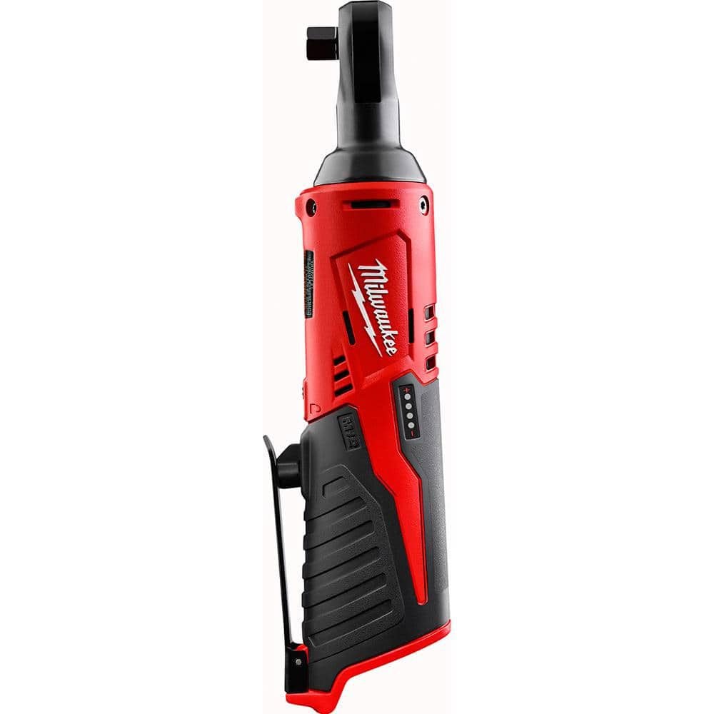 Milwaukee M12 Stubby 3/8 Inch Impact Wrench Kit and 3/8 Inch Ratchet Bundle, large image number 12