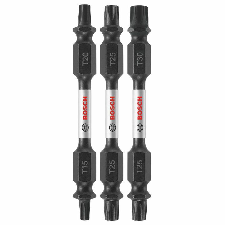 Bosch Impact Tough 2.5 Inch Torx Double-Ended Bit Set 3 Piece