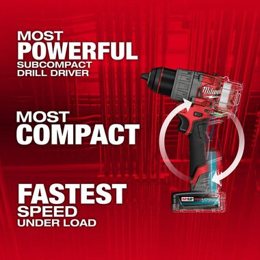 Milwaukee M12 FUEL 1/2inch Drill/Driver Kit, large image number 1