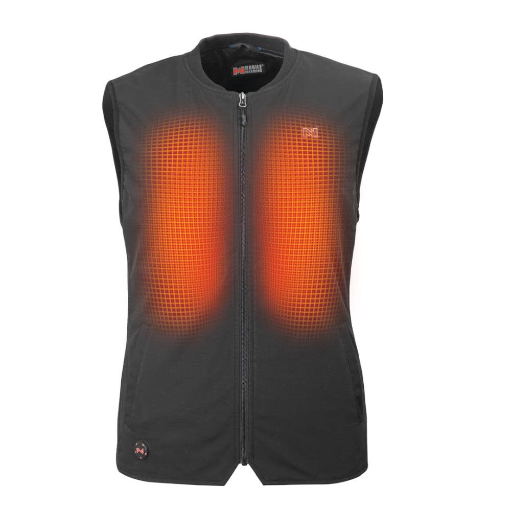 Mobile Warming Peak Heated Vest 7.4 Volt Black Mens 3XL