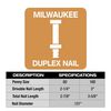 Milwaukee 16D 3 Inch x .131 Inch Collated Duplex Nails, small image number 4