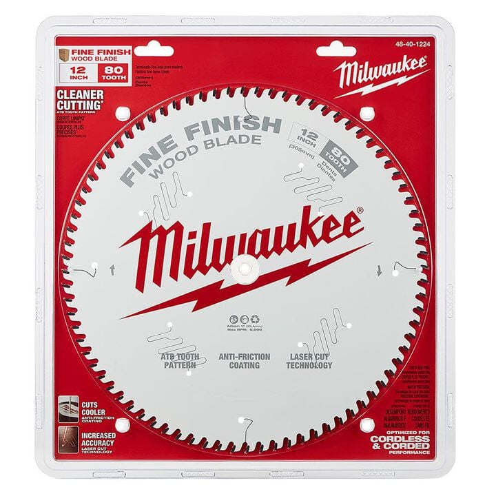 Milwaukee 12 Inch 80T Fine Finish Circular Saw Blade, large image number 5