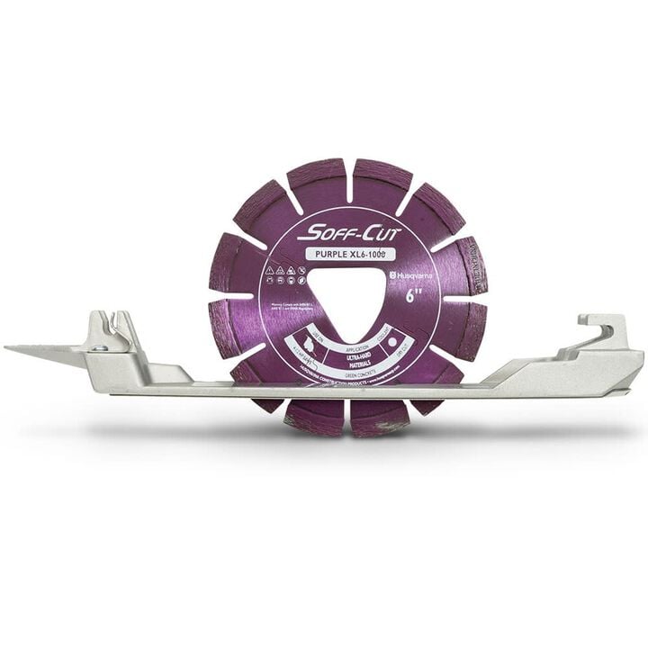 Husqvarna Construction XL6-1000 6 Inch Purple Soff-Cut Diamond Blade for Concrete, large image number 1