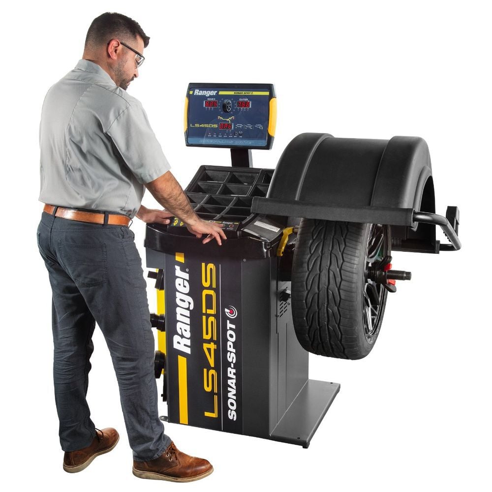 Ranger LS45DS 208-240V Sonar 3D Laser-Spot Wheel Balancer with Plate, large image number 2
