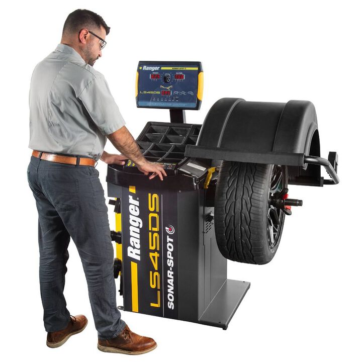 Ranger LS45DS 208-240V Sonar 3D Laser-Spot Wheel Balancer with Plate, large image number 1