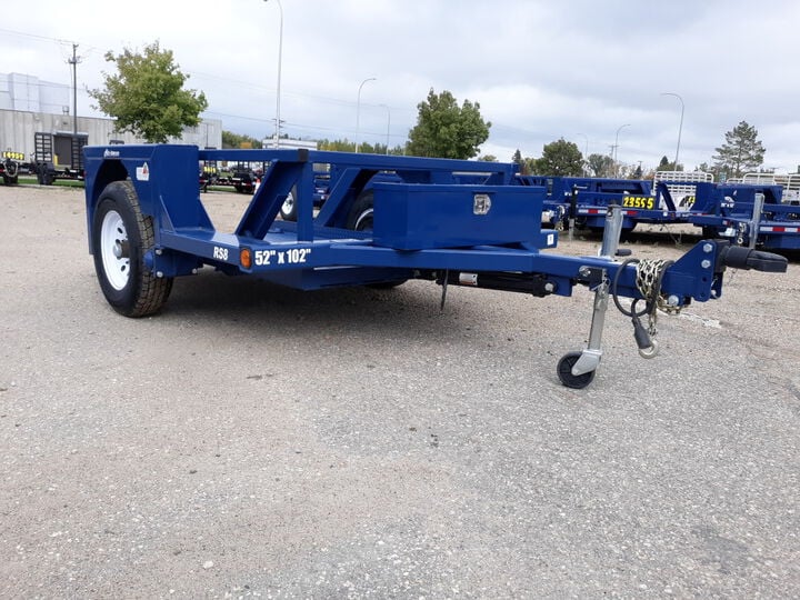 Air-Tow Trailers 8'6in Drop Deck Flatbed Trailer 52in Deck Width - 3500# Capacity, large image number 6