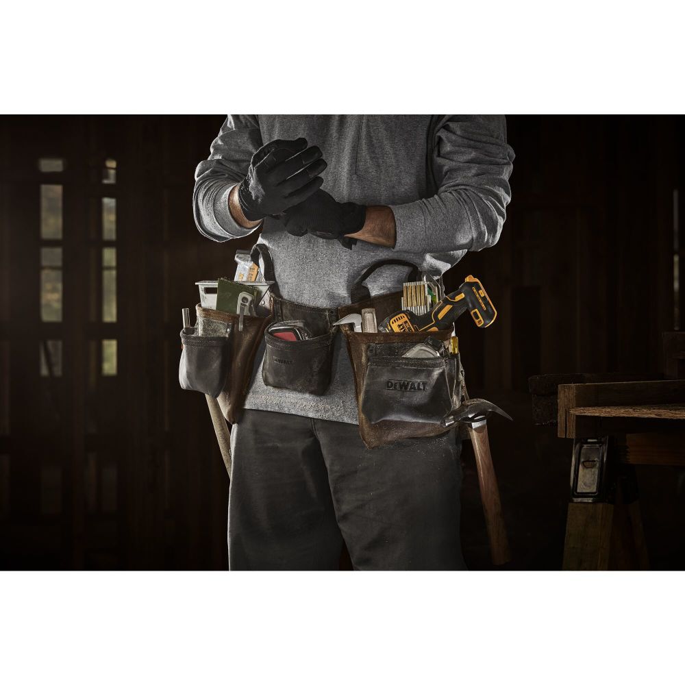 Dewalt tool pouch leather sales