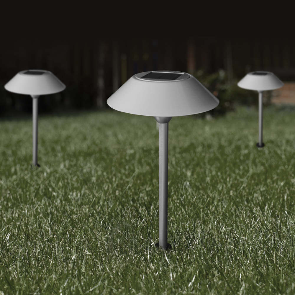 Feit Electric 12 Inch 0.4W 40 Lumens Landscape Solar Pathway Light Nickel, large image number 4