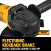 DEWALT 7in Small Angle Grinder Rat Tail with Kickback Brake No Lock On, small image number 5