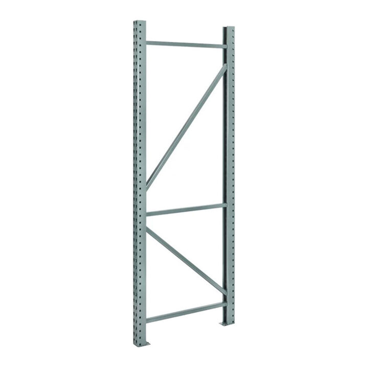 WPRP Wholesale 14 Ft x 42 Inch 20600 Lbs Teardrop Pallet Rack End Frame Green