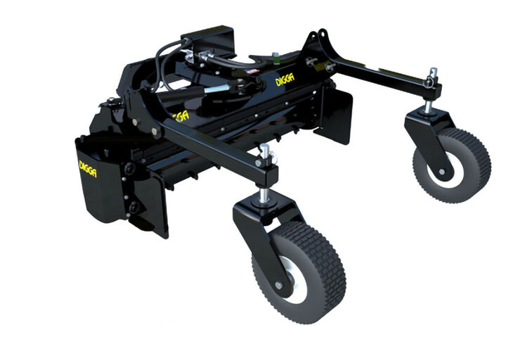 Digga North America Mini Soil Conditioner with Manual Pivot