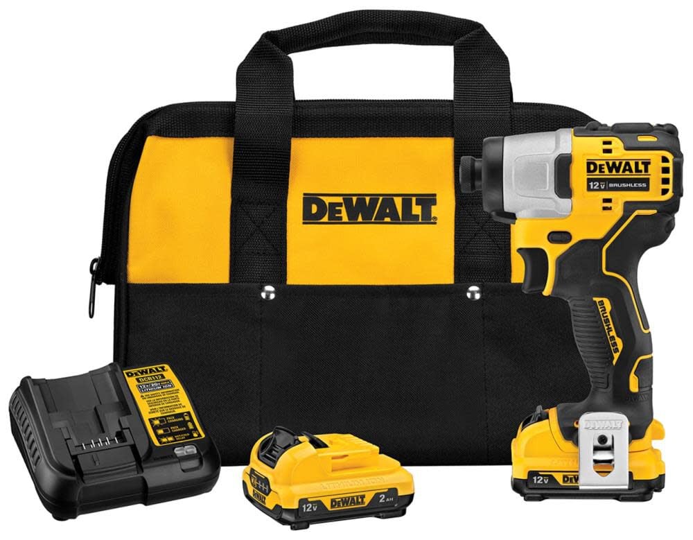 DEWALT 12V MAX XR Brushless Impact Drill Kit - DCF801F2