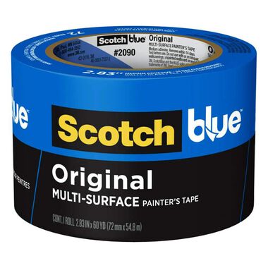 3M ScotchBlue Original Painters Tape 2.83in x 60yd Blue, large image number 1