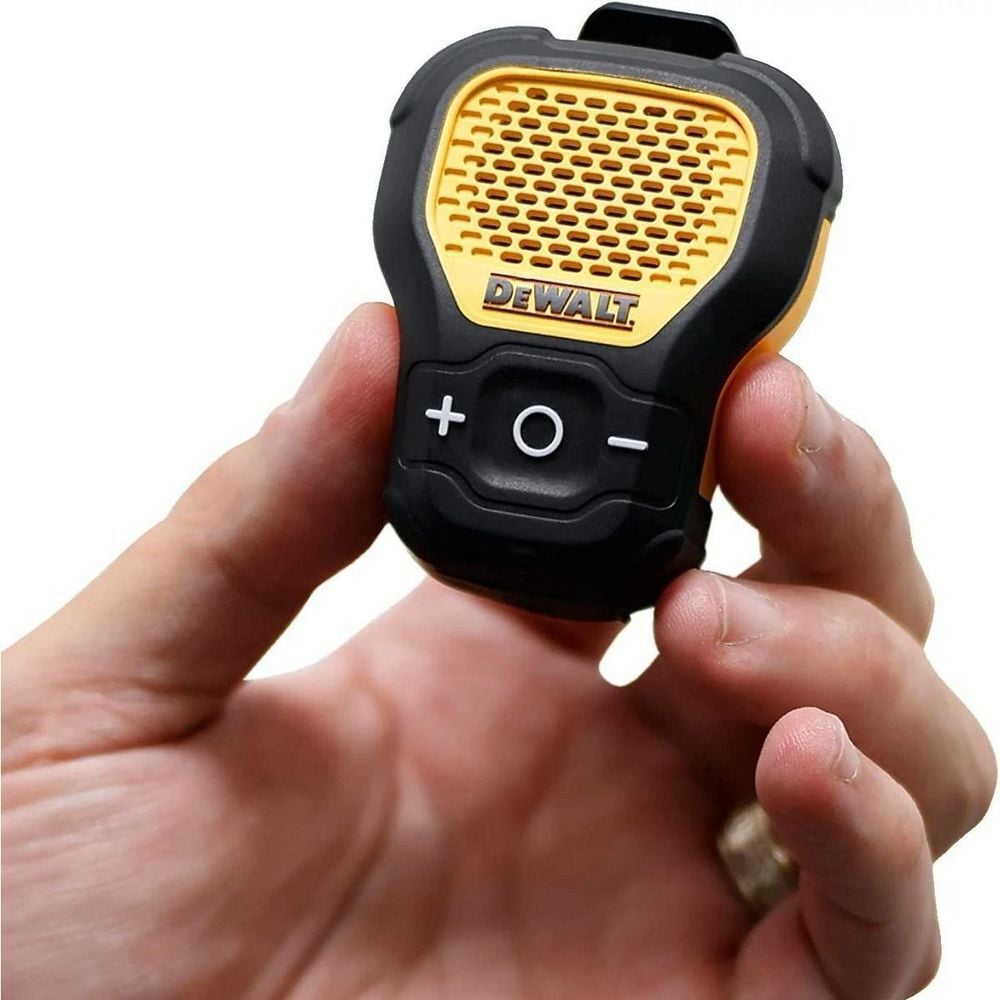 DEWALT Yellow/Black Jobsite Pro Lightweight Wearable Bluetooth Speaker, large image number 3