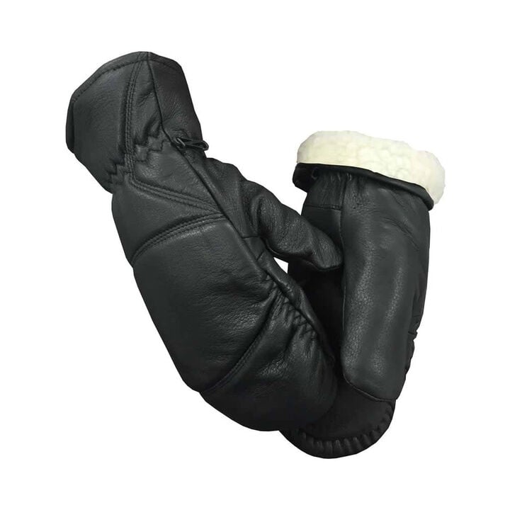 Hand Armor Deerskin Buttersoft Mitten Black Medium