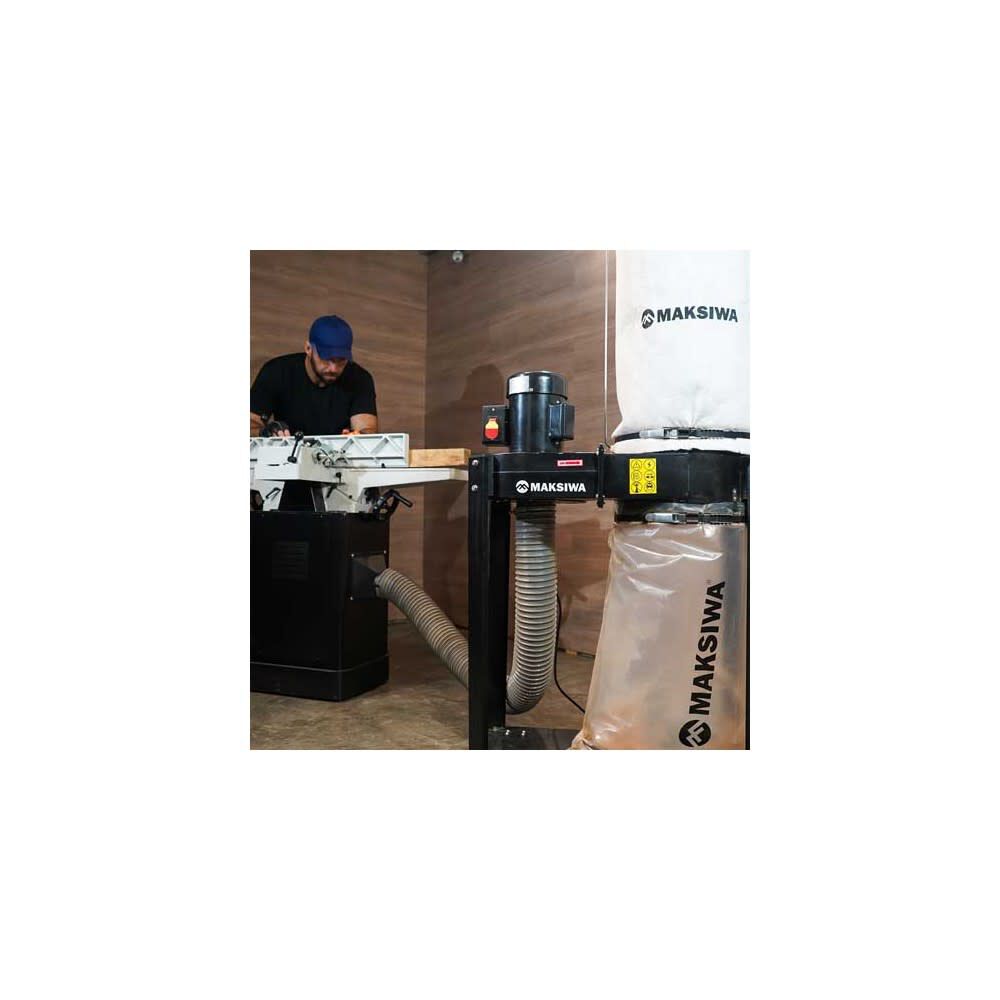 Maksiwa International Promotional Maksiwa Dust Collector 600 CFM 127/220V 1 Phase 1HP 1 Entry, large image number 6