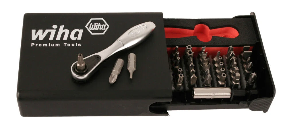 Wiha Security Bit Set with Mini Ratchet, 38 Pieces, large image number 1