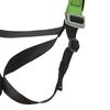 Peakworks Full Body Safety Harness 5-Point Adjustment with Fall Indicator Back and Shoulder D-Rings Pass Thru Leg Buckles Hi-Vis Green/Black Universal Fit, small image number 4