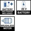 CRAFTSMAN V20* Brushless Cordless Axial Leaf Blower 4Ah Kit, small image number 2