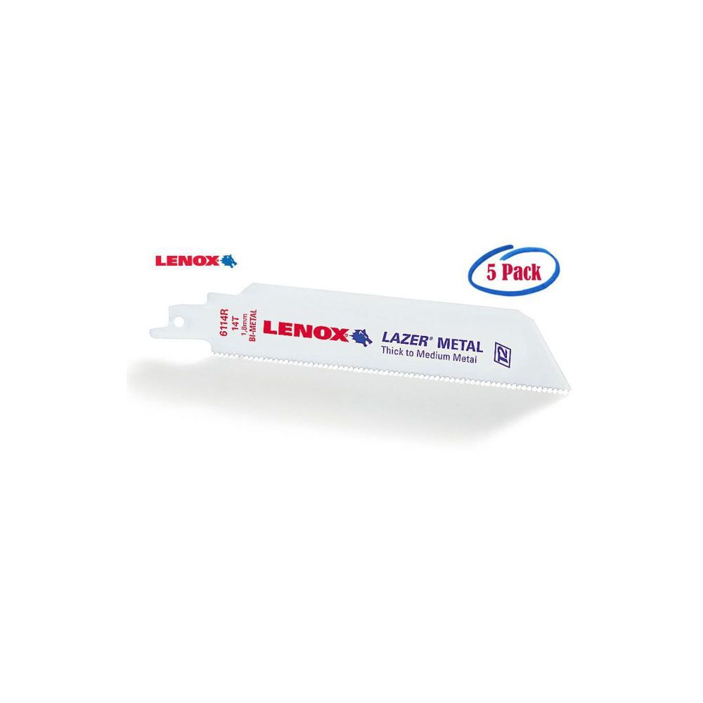Lenox METALWOLF WAVE EDGE Recip Saw Blades, 6 Inch, 10 TPI, 5 Pieces, large image number 6