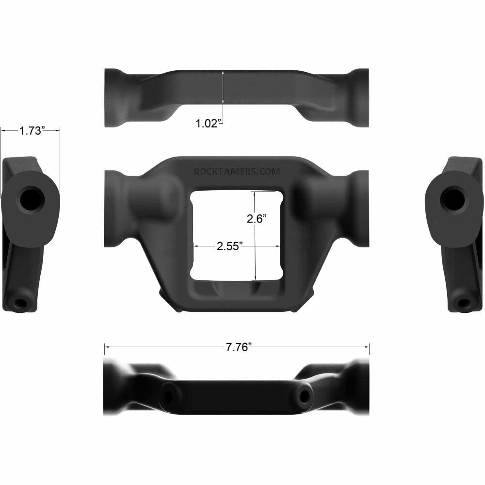Rock Tamers 2 1/2 Inch Drawbar Adjustable Mudflap System, large image number 11