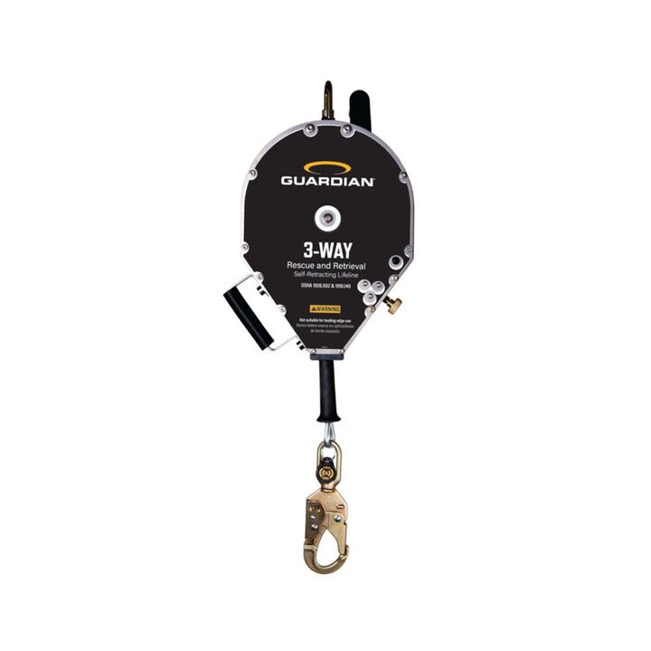 Guardian Fall Protection 130-310 Lbs 10 Ft. Steel Rescue Self-Retracting Lifeline, large image number 0