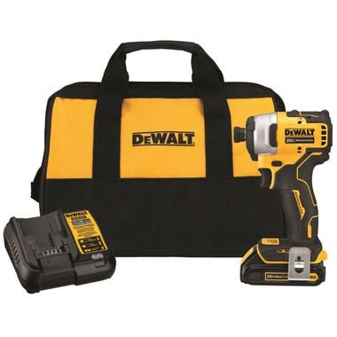 DEWALT 20V MAX Brushless Atomic Compact 1/4in Impact Driver Kit