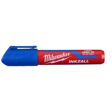 Milwaukee INKZALL Large Chisel Tip Blue Marker